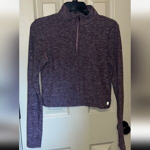 Hind Women's Heathered Purple Quarter-Zip Athletic Top